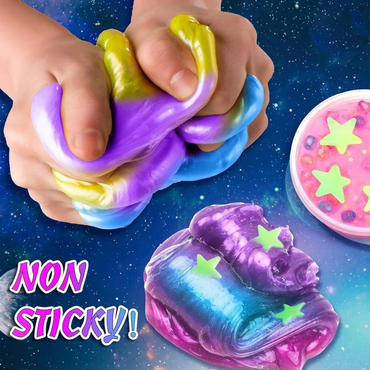 GENERICO - Kit Hacer Slime Galaxy Diy Niño Con Adhesivo Y Activador