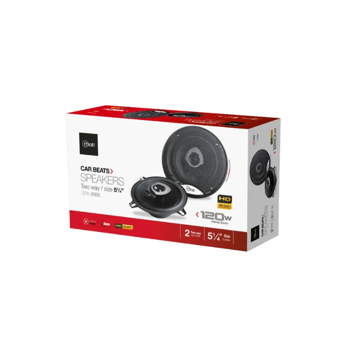 MICROLAB - Parlante De Auto Microlab 120W MCL-8986