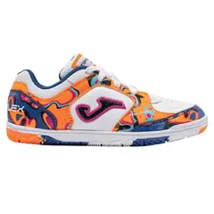 JOMA - Zapatilla Fútbol Sala Kids Top Flex Blanco Naranjo