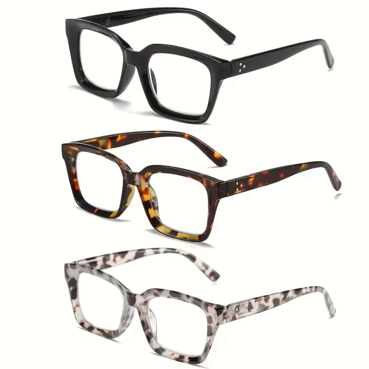 JM - Set 3 Lentes Graduados Lectura Presbicia Anteojos Graduados Pack