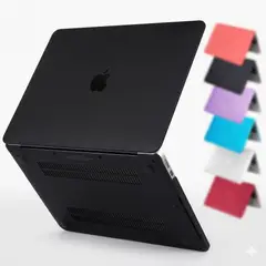 GENERICO - Carcasa Protectora Negra Mate para MacBook Air 13.6 M2 / M3 / M4 / M5