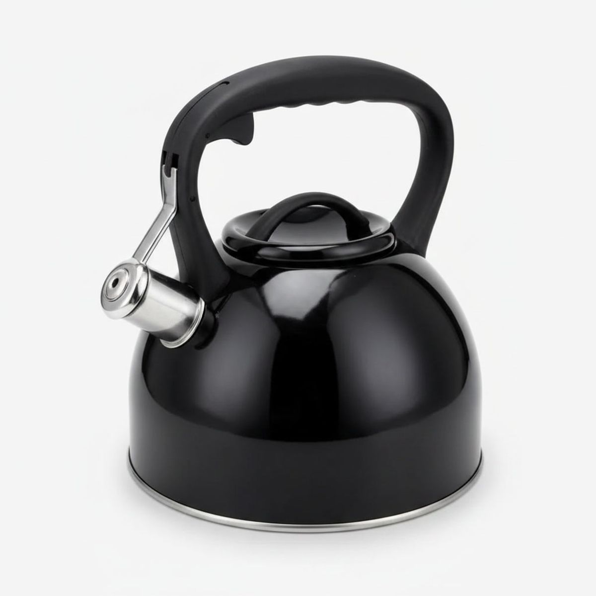 GENERICO - Tetera Acero Inoxidable Wens 3L Silbato Negro Induccion