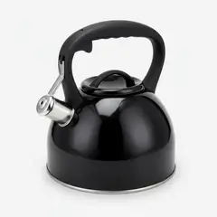 GENERICO - Tetera Acero Inoxidable Wens 3L Silbato Negro Induccion