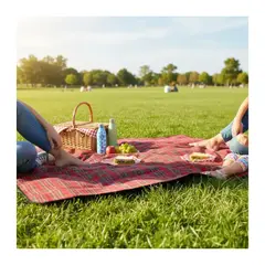 GENERICO - Manta Picnic Para Camping O Playa Impermeable 130x150 Cm