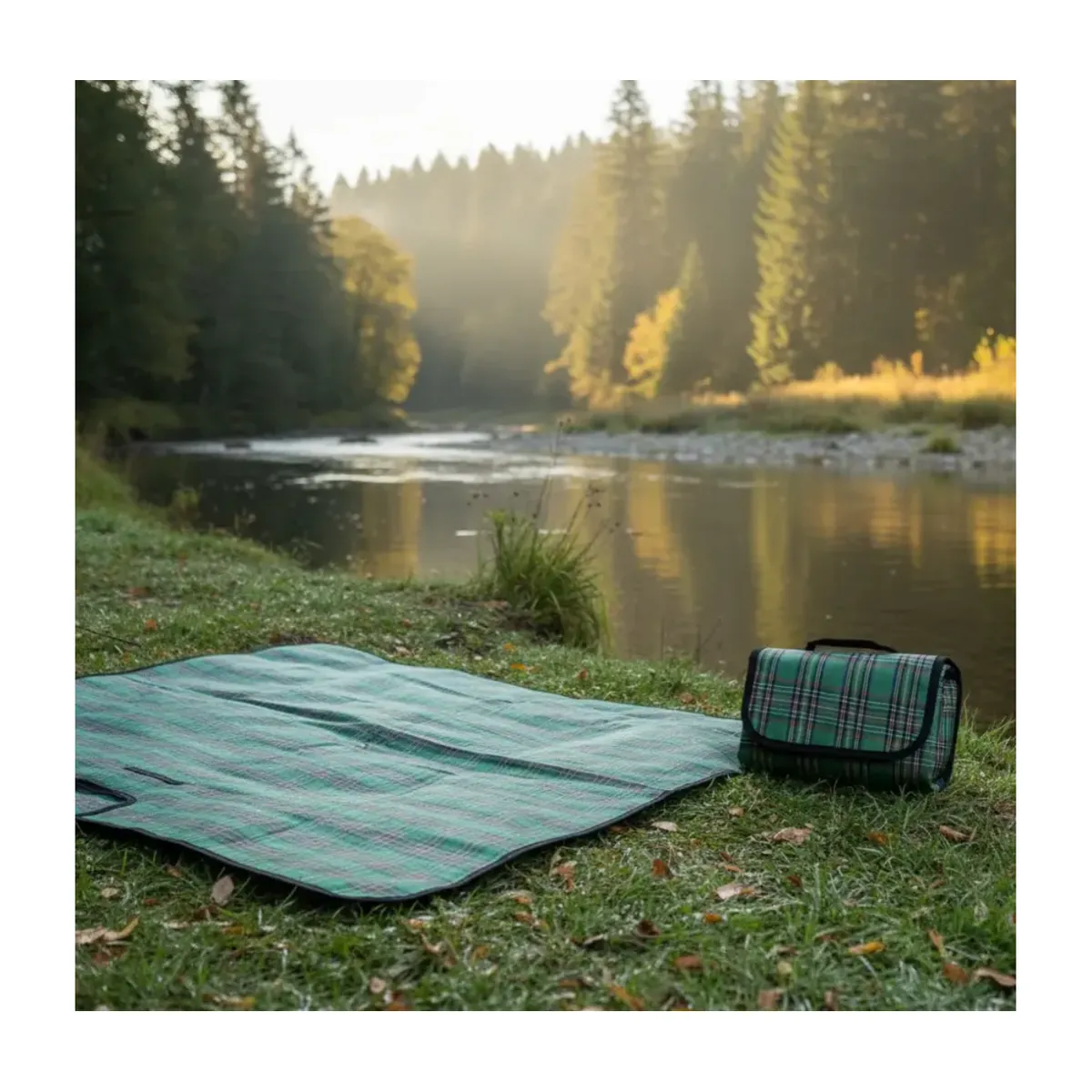 GENERICO - Manta Picnic Para Camping O Playa Impermeable 150x200 Cm