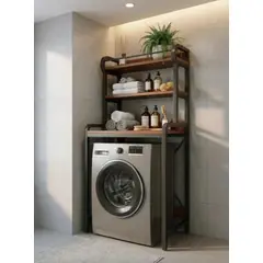 IDEEHOUSE - Estante Mueble Organizador De Lavadora Baño 68x50x195cm