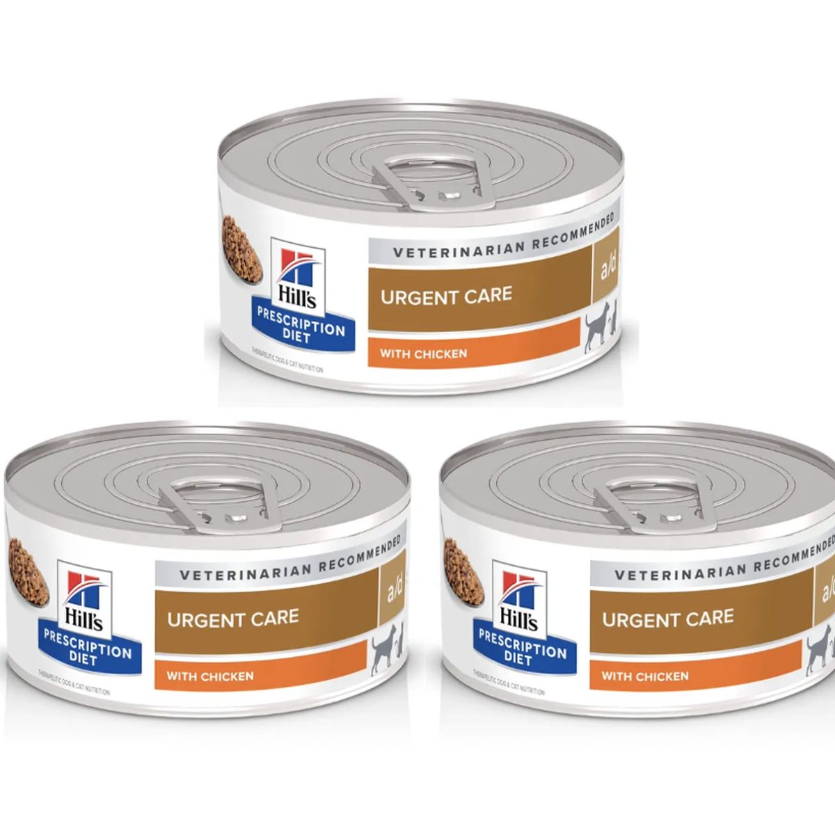 HILLS - 3 X Latas Hills A/d Urgent Care Perro Y Gato 156grs.