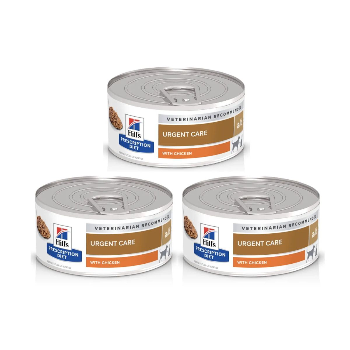 HILLS - 3 X Latas Hills A/d Urgent Care Perro Y Gato 156grs.