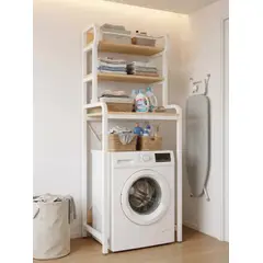 IDEEHOUSE - Estante Mueble Organizador De Lavadora Baño 68x50x195cm
