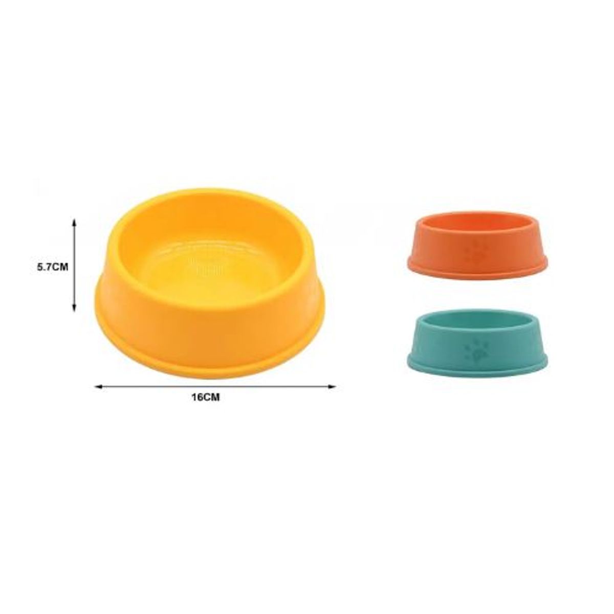 GENERICO - COMEDERO MASCOTAS DE PLASTICO 16CM