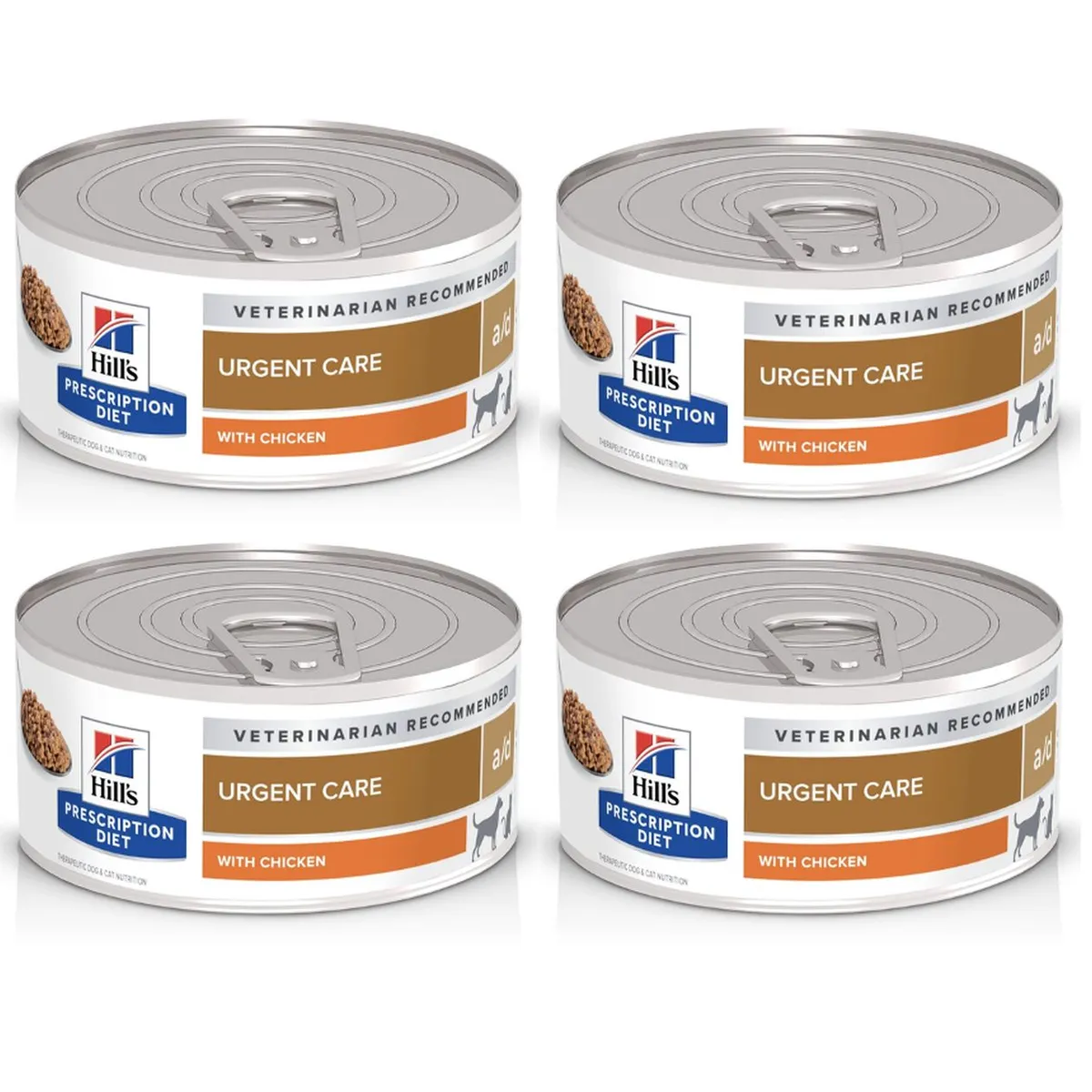 HILLS - X4 Latas Hills A/d Urgent Care Perro Y Gato 156grs.