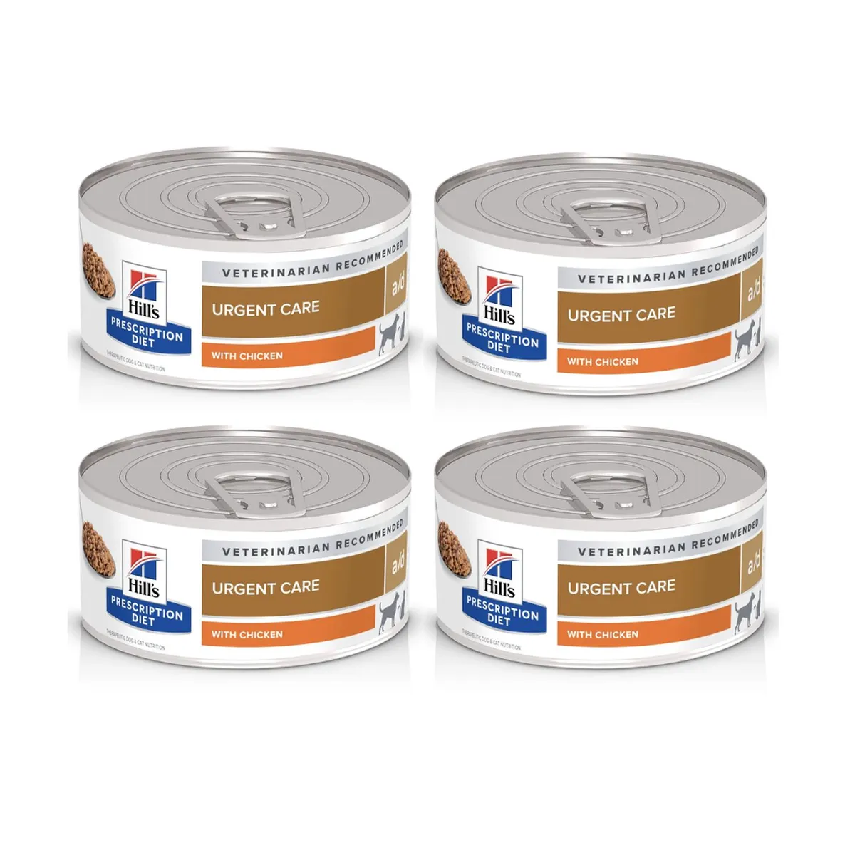 HILLS - X4 Latas Hills A/d Urgent Care Perro Y Gato 156grs.