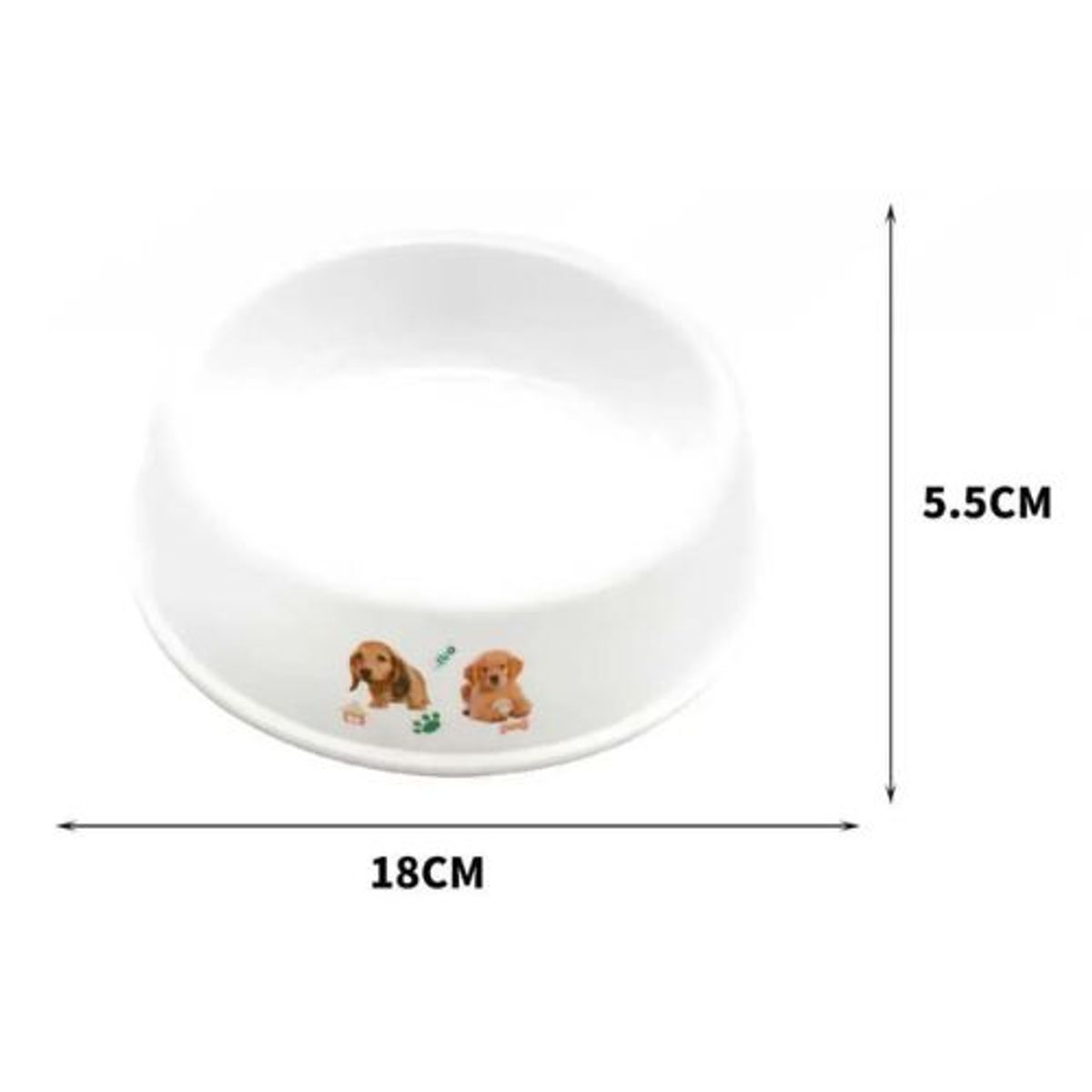 GENERICO - TAZÓN DE PLASTICO PARA MASCOTAS 18CM