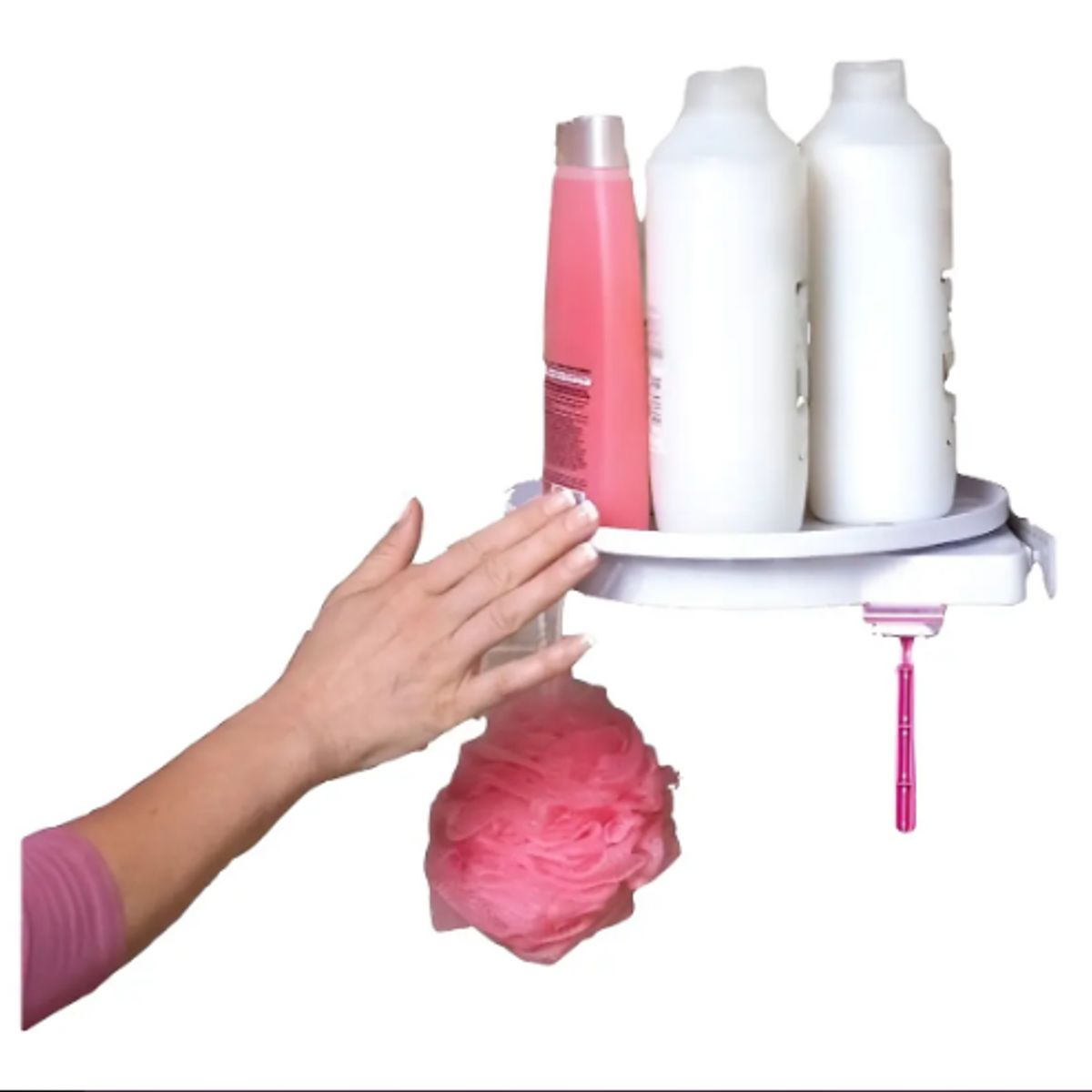 GENERICO - Estante Giratorio IRM Rotación 360º Blanco Plástico Resistente Agua