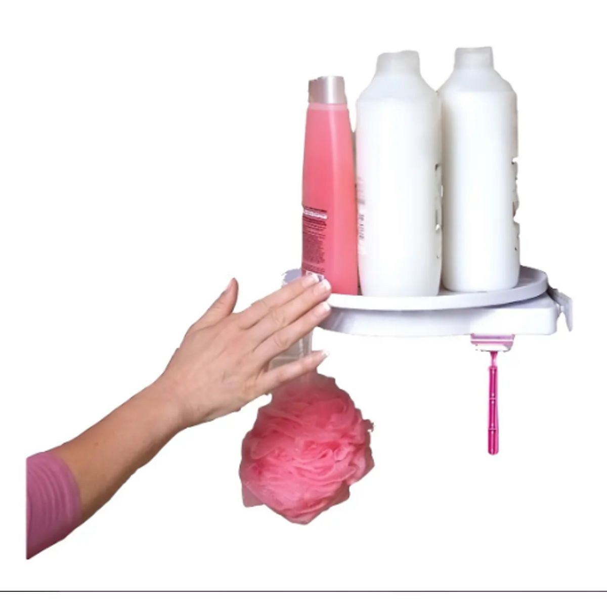 GENERICO - Estante Giratorio IRM Rotación 360º Blanco Plástico Resistente Agua