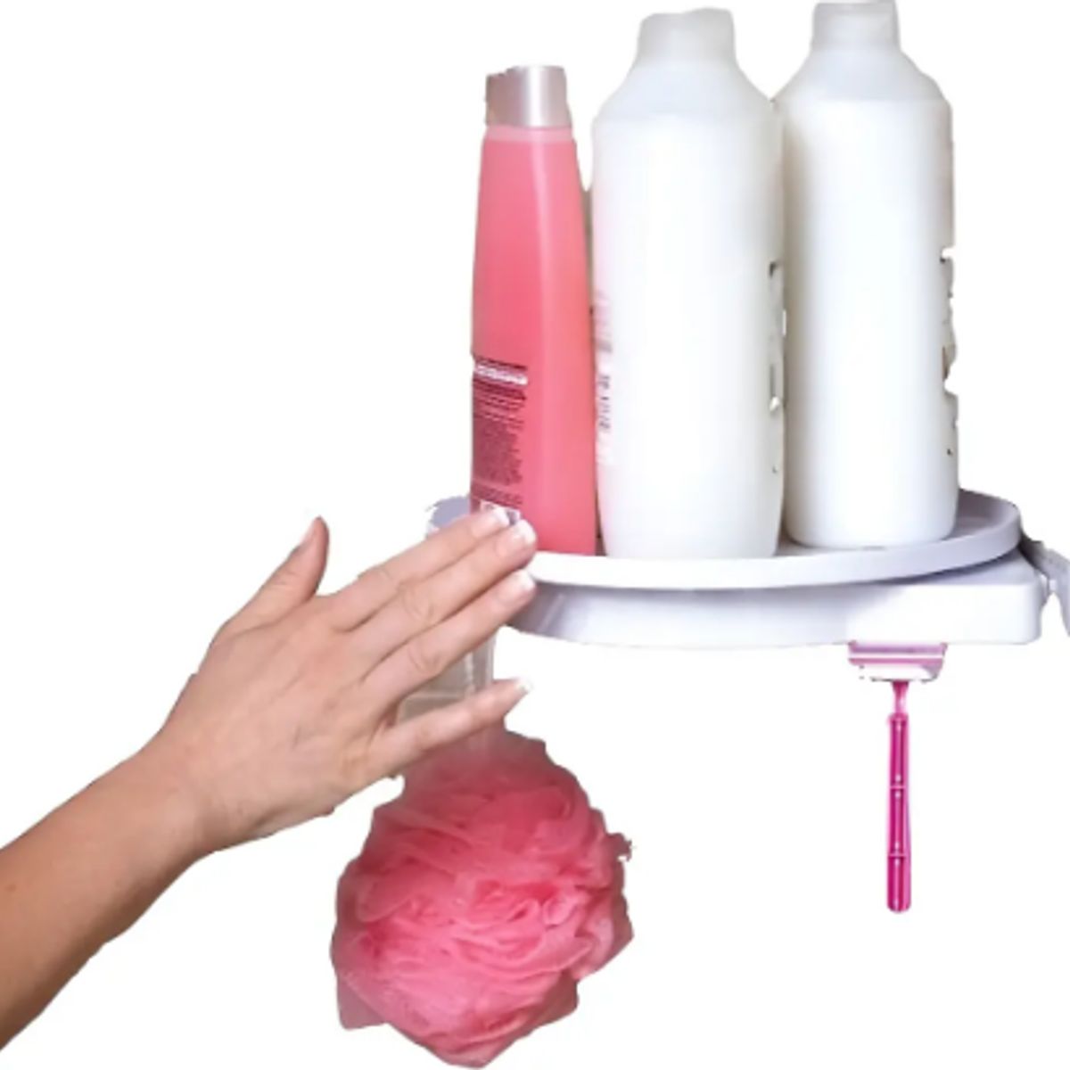 GENERICO - Estante Giratorio IRM Rotación 360º Blanco Plástico Resistente Agua