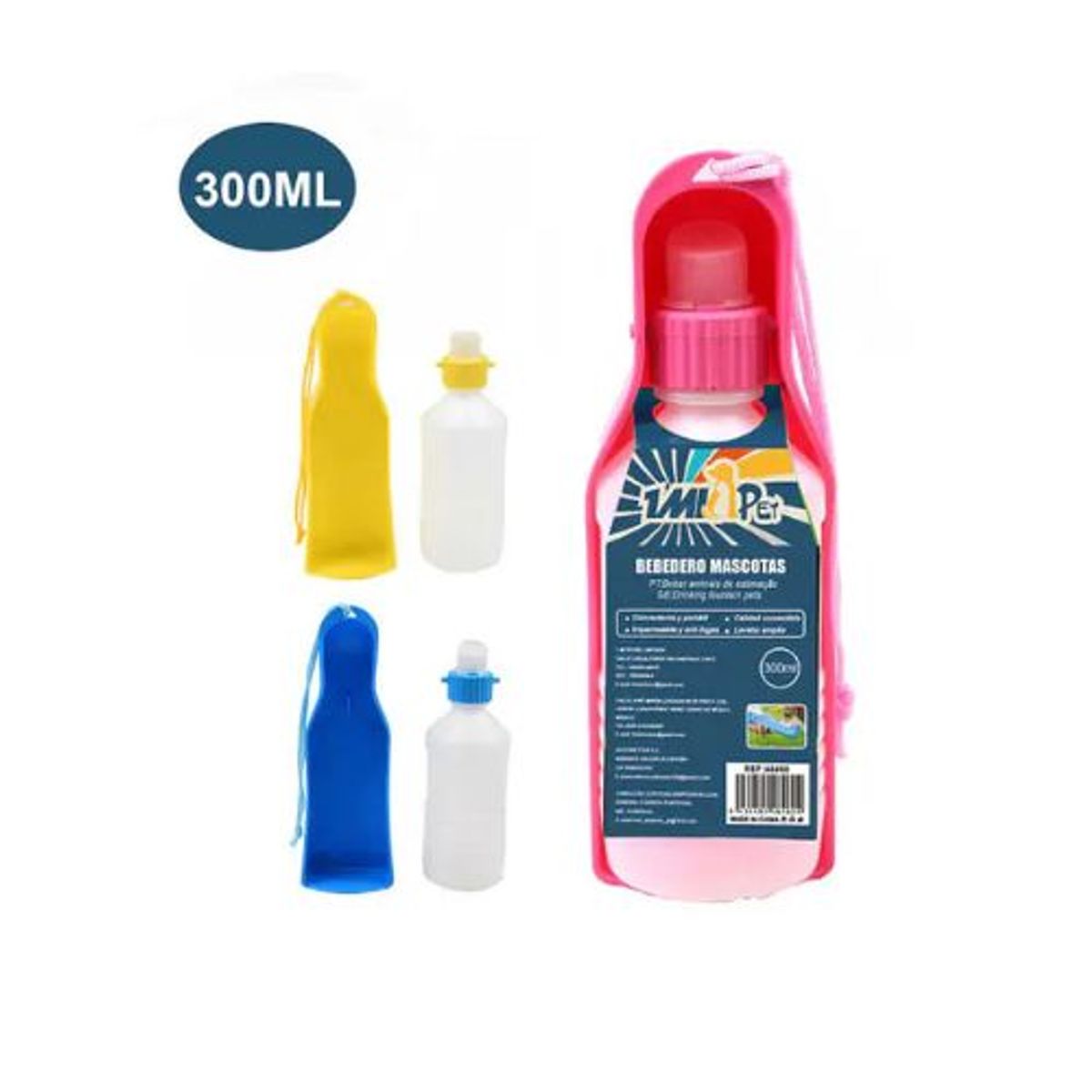 GENERICO - BEBEDERO DE MASCOTAS 300ML