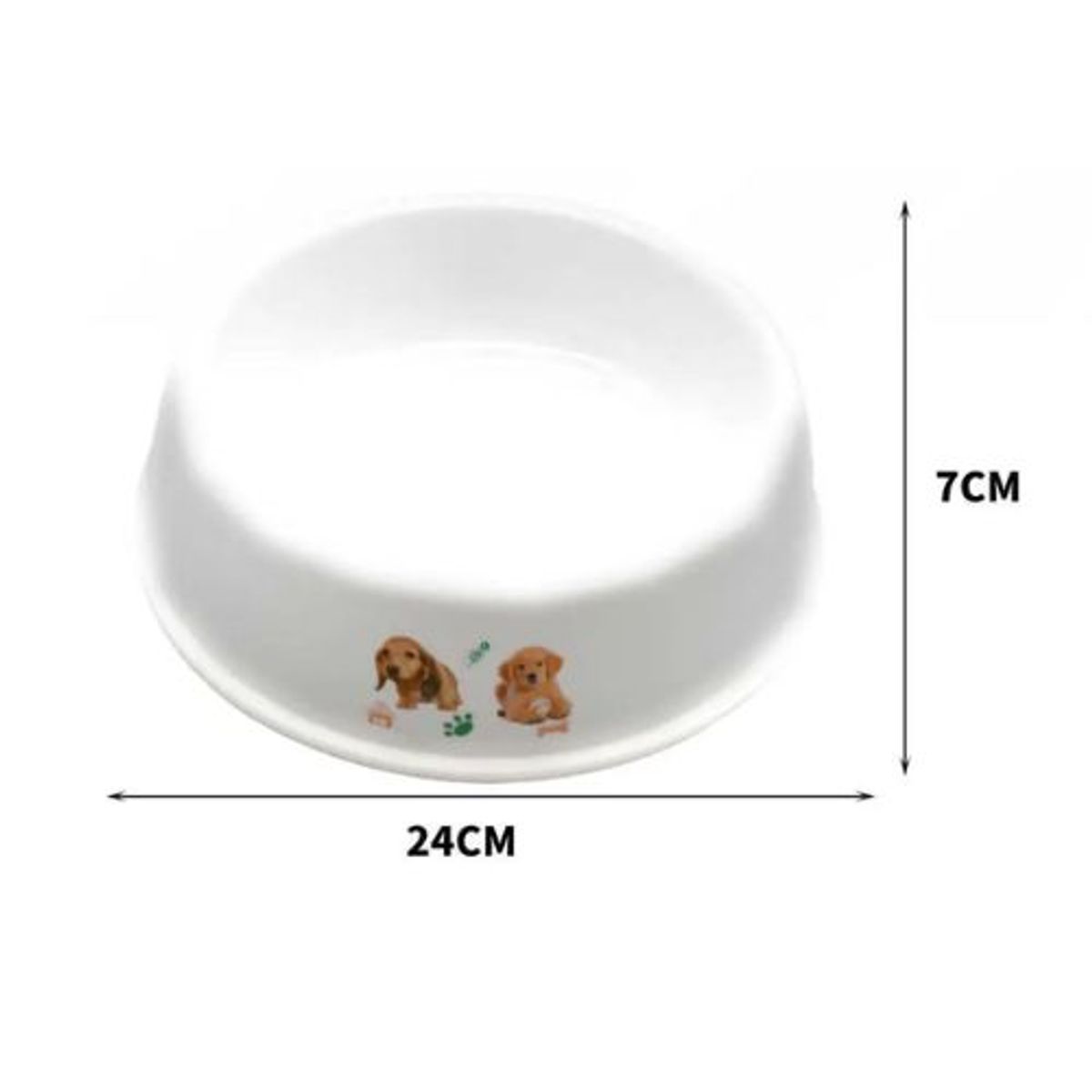 GENERICO - TAZÓN DE PLASTICO PARA MASCOTAS 24CM