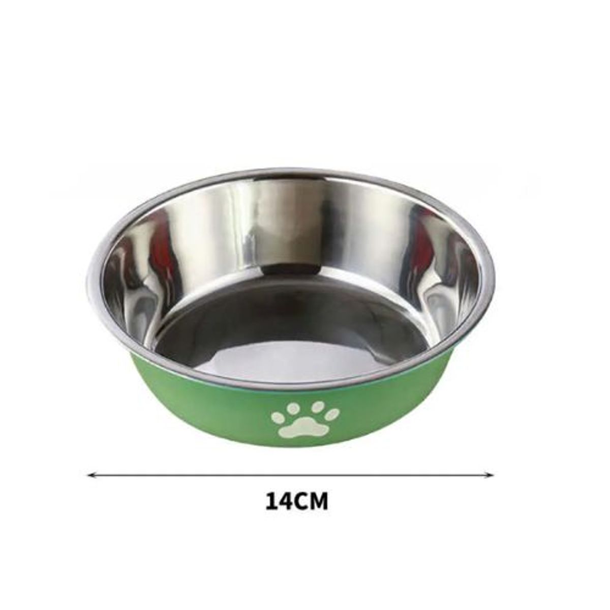 GENERICO - COMEDERO METALICO PARA MASCOTAS 14CM