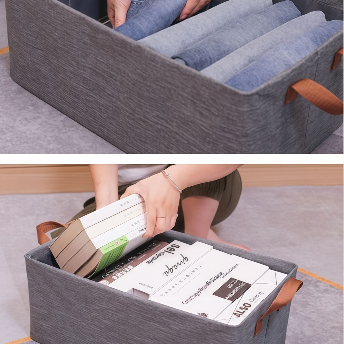 GENERICO - Pack 3 Organizador De Ropa Plegable Almacenamiento