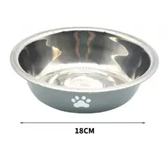GENERICO - COMEDERO METALICO PARA MASCOTAS 18 CM