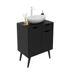 TECNOMOBILI - Mueble vanitorio 2 puerta y 1 Cajón 80x60x38,7cm