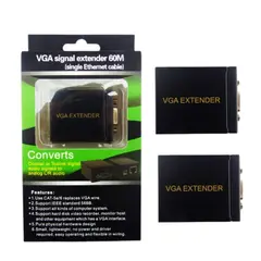 GENERICO - Extension De Conector VGA A LAN RJ-45 Hasta 60 M