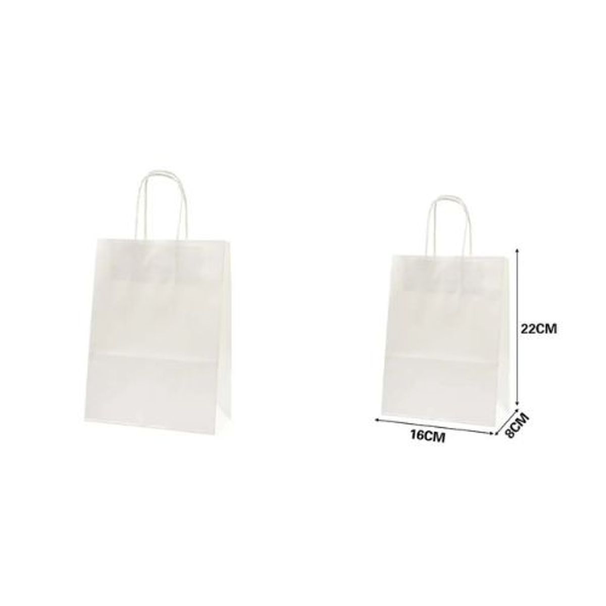 GENERICO - BOLSA DE REGALO KRAFT BLANCO