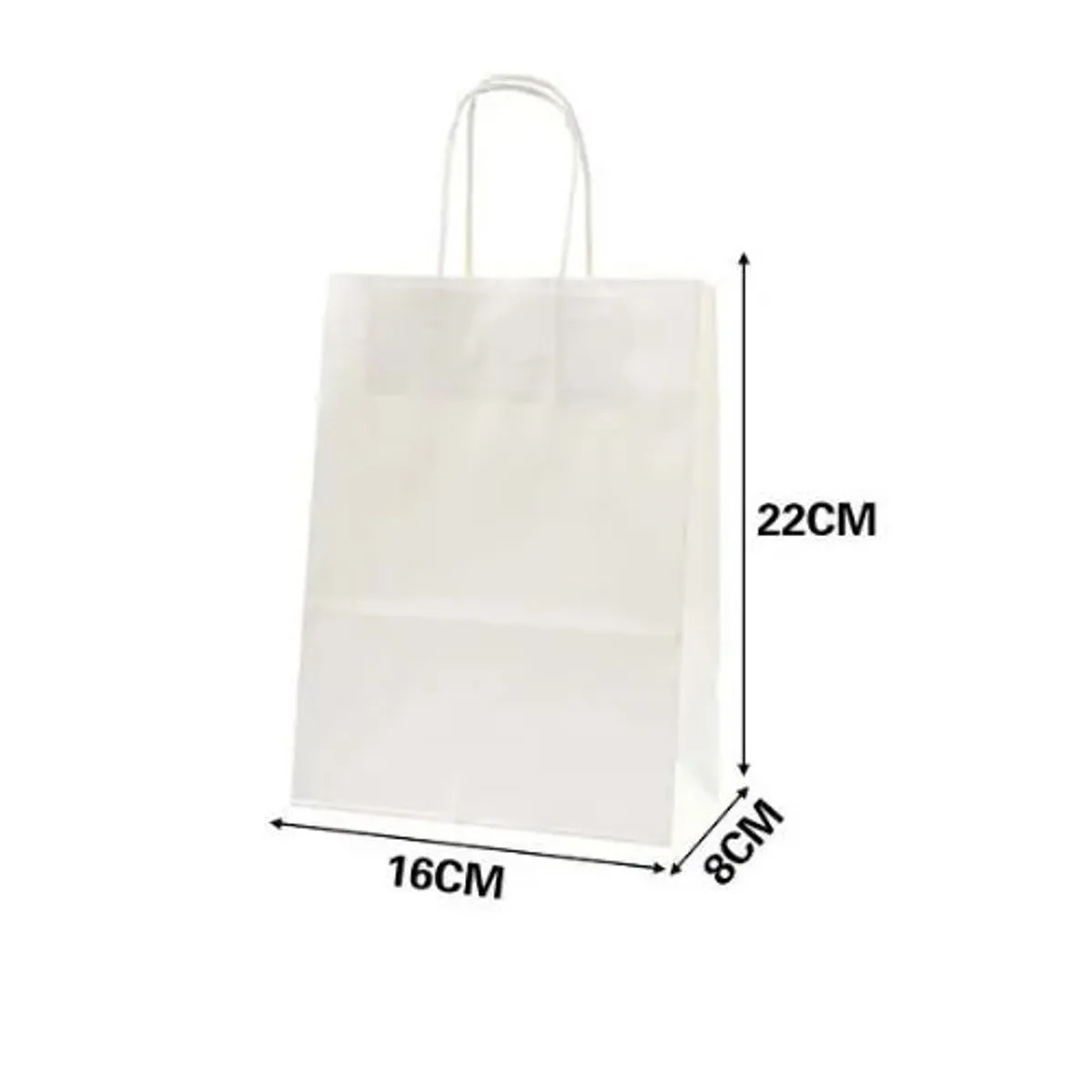 GENERICO - BOLSA DE REGALO KRAFT BLANCO