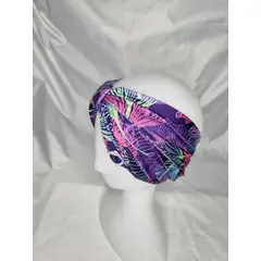 EL ESPACIO DE TOMMY - Turbante cintillo clínico lycra morado multicolor