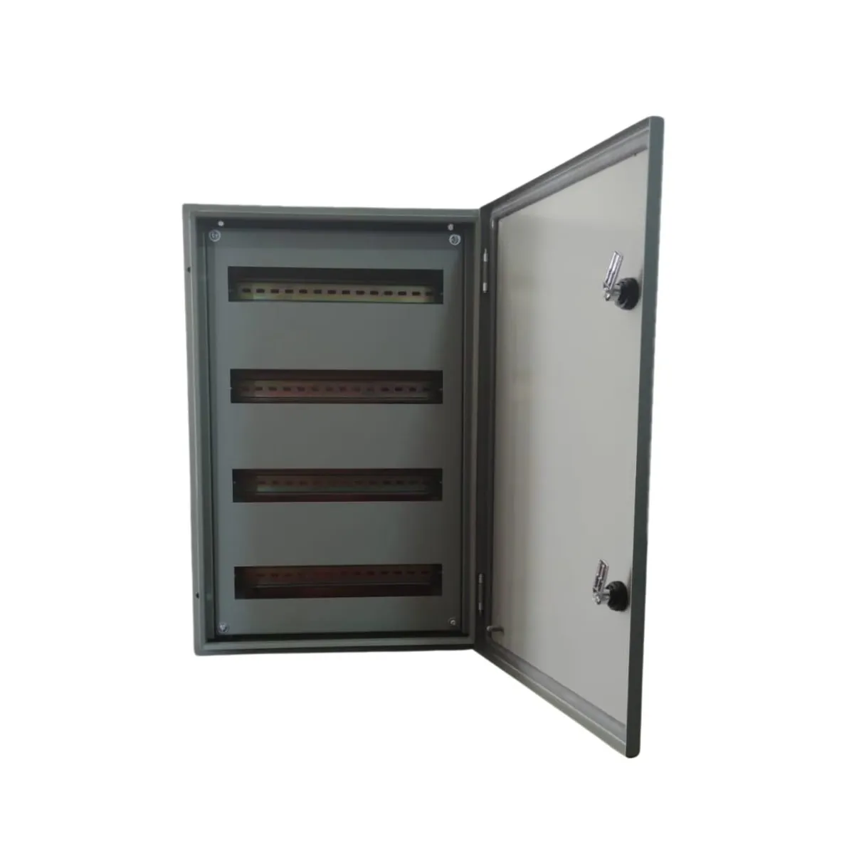 GENERICO - GABINETE TABLERO METALICO 700X500X300MM 1 PUERTA CON CHASIS IP65 RAL 7032