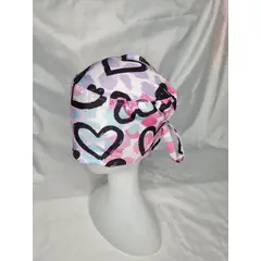 EL ESPACIO DE TOMMY - Gorro Clínico Lycra corazones negros