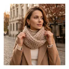 EKOL TACTICA MILITAR - Bufanda Cuello Estilo Punto Inglés Lana Invierno Abrigado