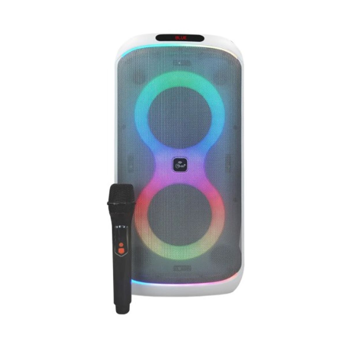 MLAB - Parlante Karaoke 6.5 Flaming Party Bass Black MicWireless 45W RMS Bluetooth TWS