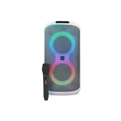 MLAB - Parlante Karaoke 6.5 Flaming Party Bass Black MicWireless 45W RMS Bluetooth TWS