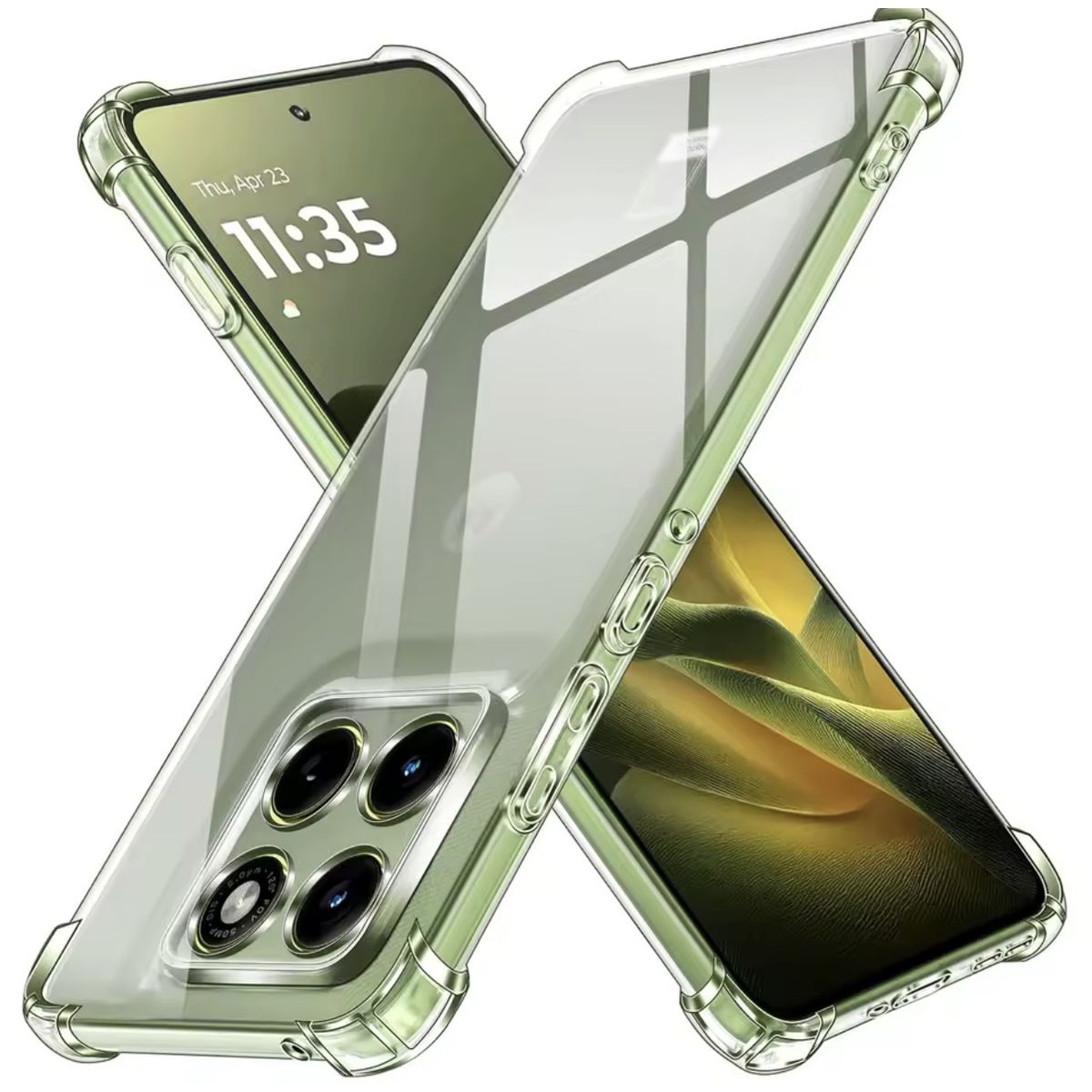 GENERICO - Carcasa Transparente Reforzada Para Motorola Edge 70 5g