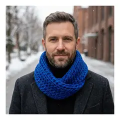 EKOL TACTICA MILITAR - Bufanda Cuello Estilo Punto Inglés Lana Invierno Abrigado