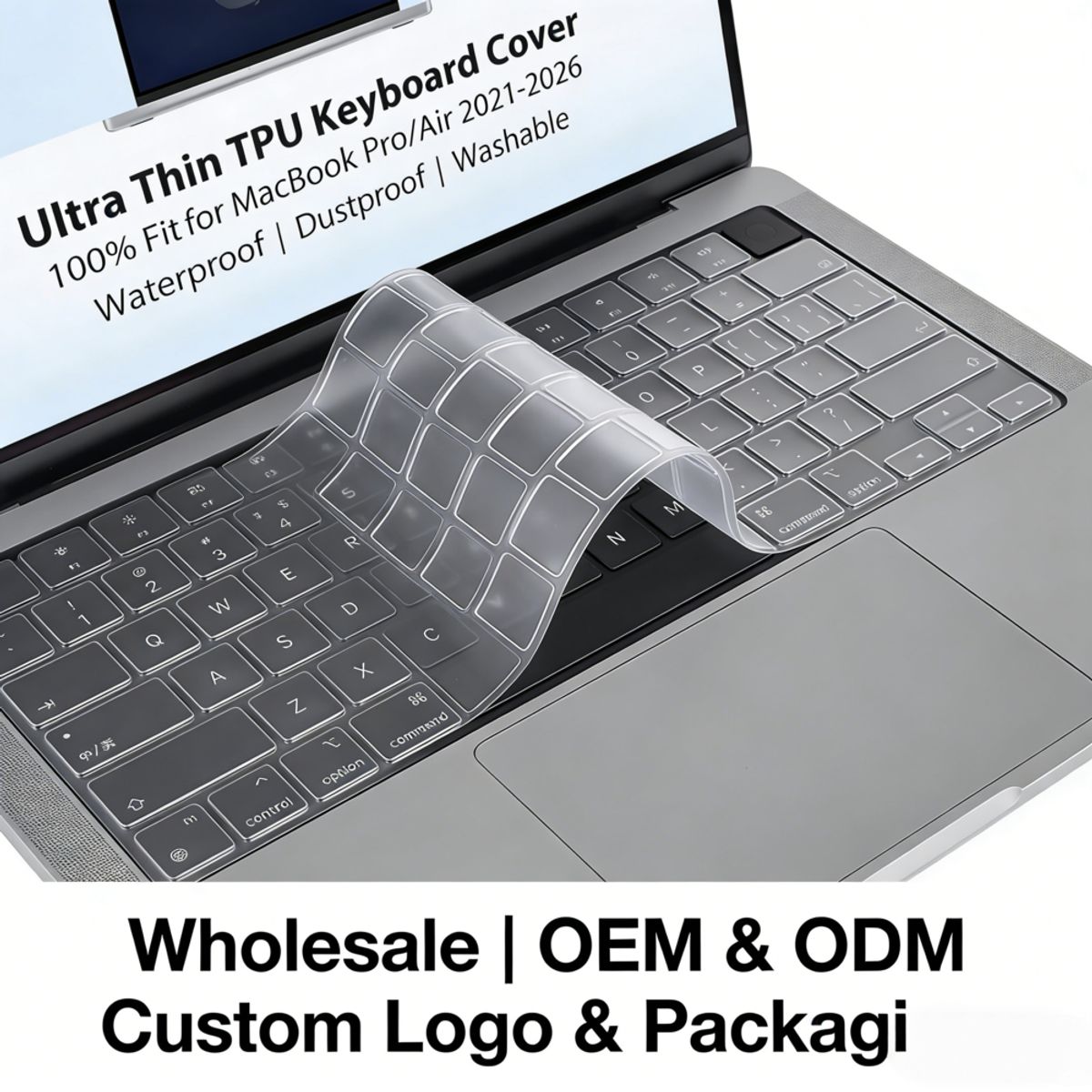 BANANA TIENDA - Protector Teclado Silicona Para Macbook Neo / Air 13,6 M5 M4 M3 M2