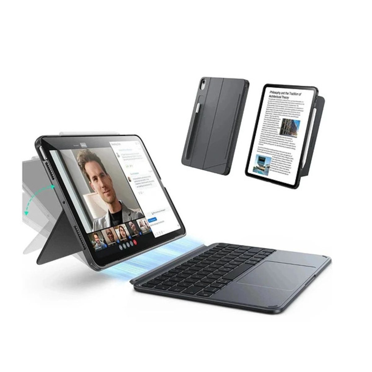 ESR - Funda con Teclado ESR Shift para iPad Pro 11 M5  M4 Negro