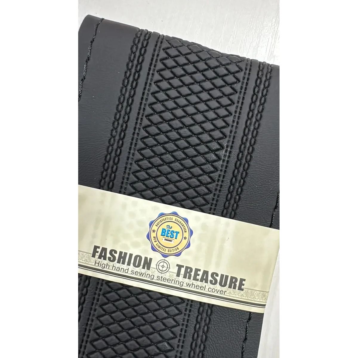 GENERICO - Cubre Volante De Hilo Para Camioneta De 40cm Negro