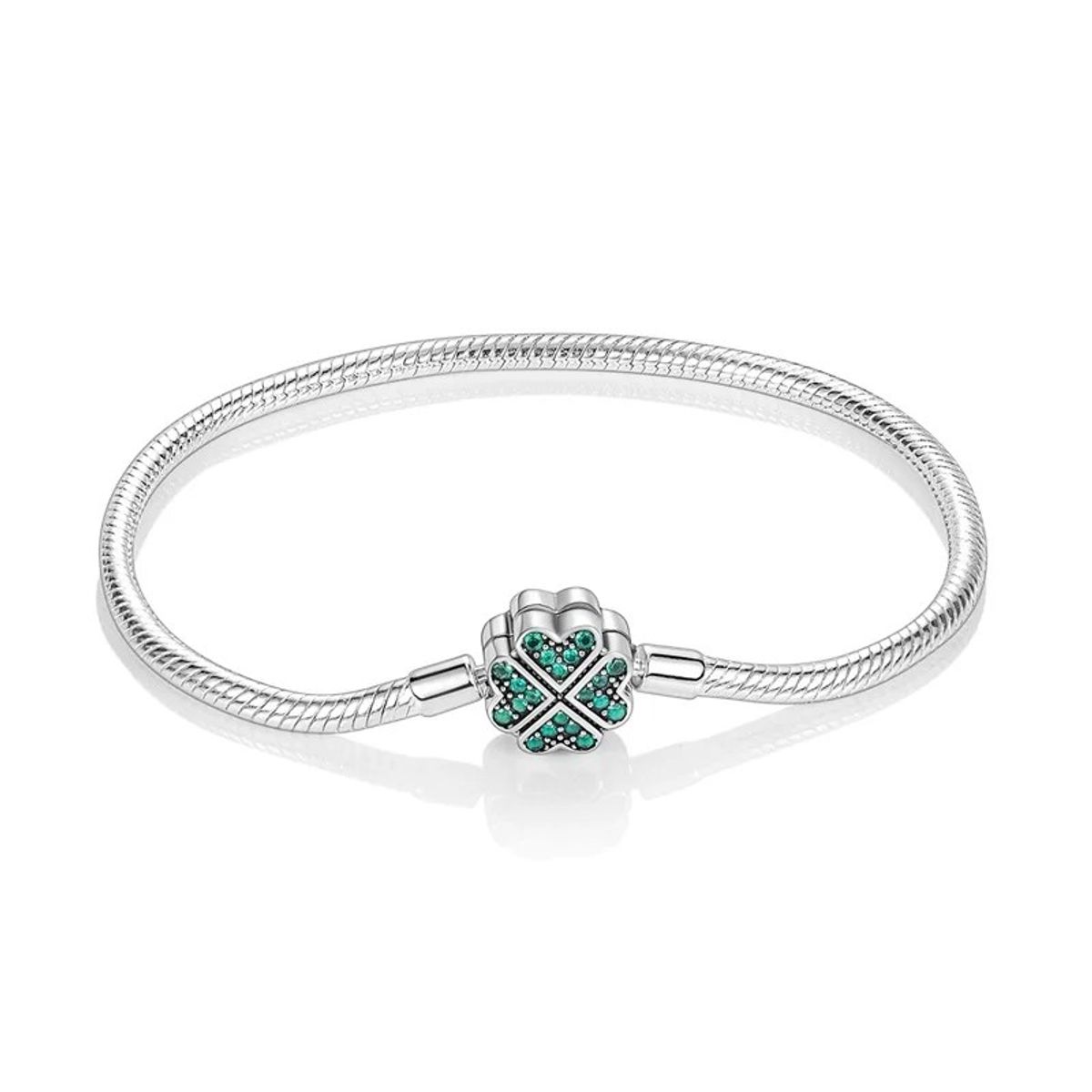LK LUKSO - Pulsera Charm Trébol 4 Hojas Plata 925