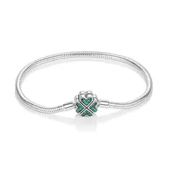 LK LUKSO - Pulsera Charm Trébol 4 Hojas Plata 925