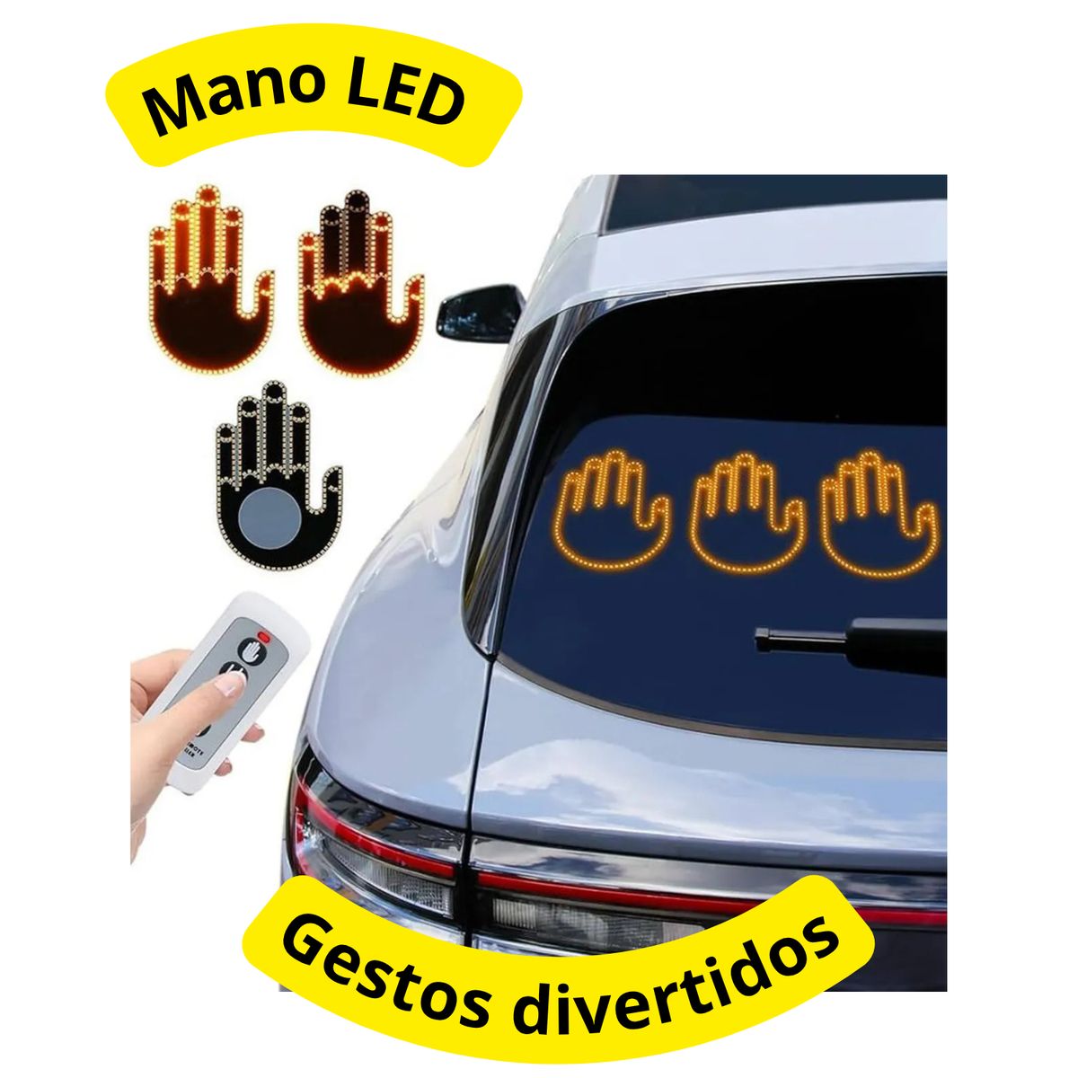 MOVI - Mano Led con 3 gestos Para Autos - Exprésate en Carretera