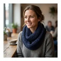 EKOL TACTICA MILITAR - Bufanda Cuello Estilo Punto Inglés Lana Invierno Abrigado