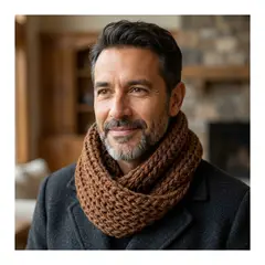 EKOL TACTICA MILITAR - Bufanda Cuello Estilo Punto Inglés Lana Invierno Abrigado