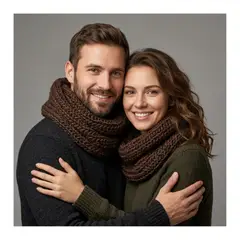 EKOL TACTICA MILITAR - Bufanda Cuello Estilo Punto Inglés Lana Invierno Abrigado
