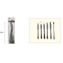 GENERICO - Juego cuchillos de mesa 6 Unidades
