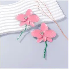 TIOZONEY - Pendientes colgantes de flores grandes