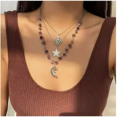 TIOZONEY - Collar De Plata Mujer