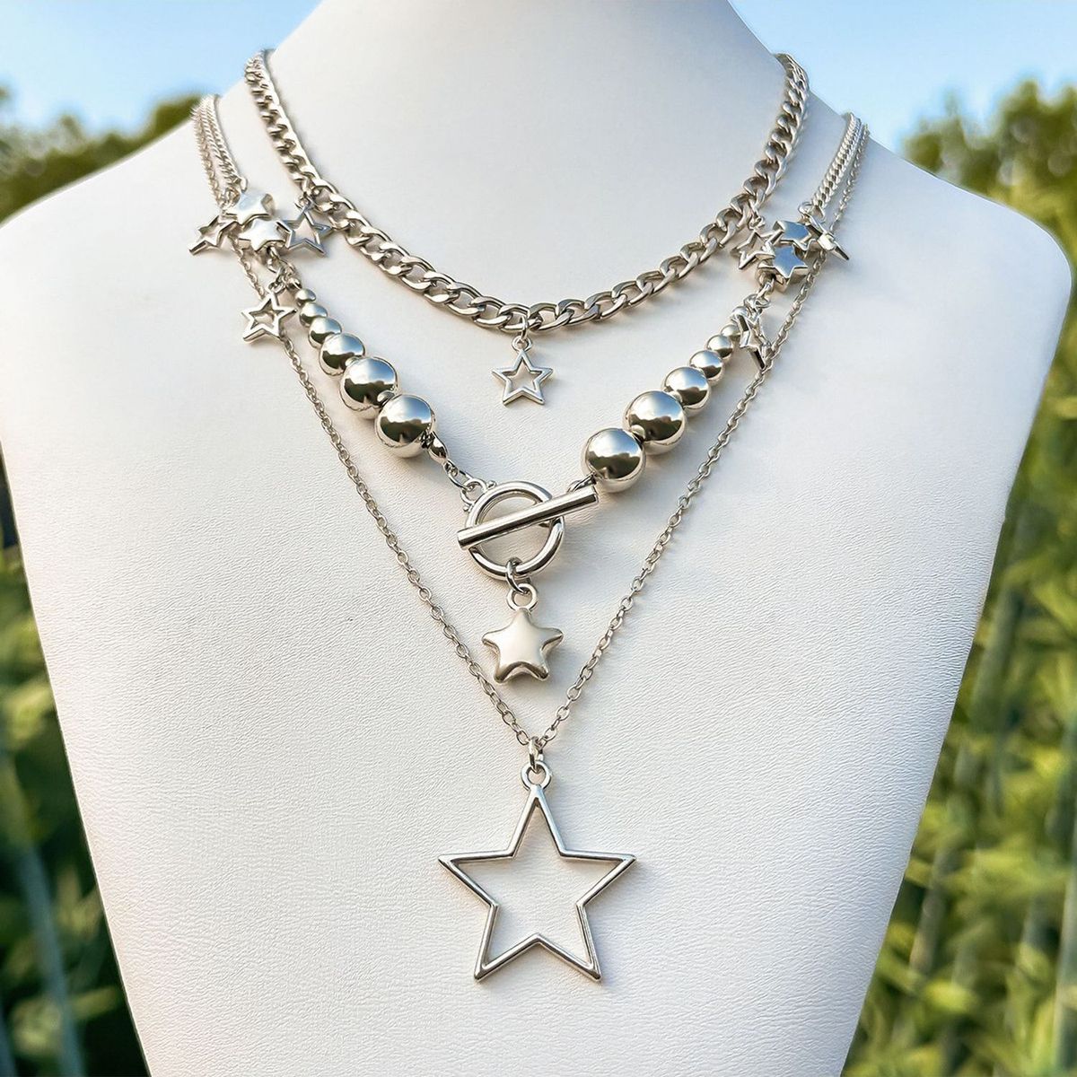TIOZONEY - Collar De Plata Mujer